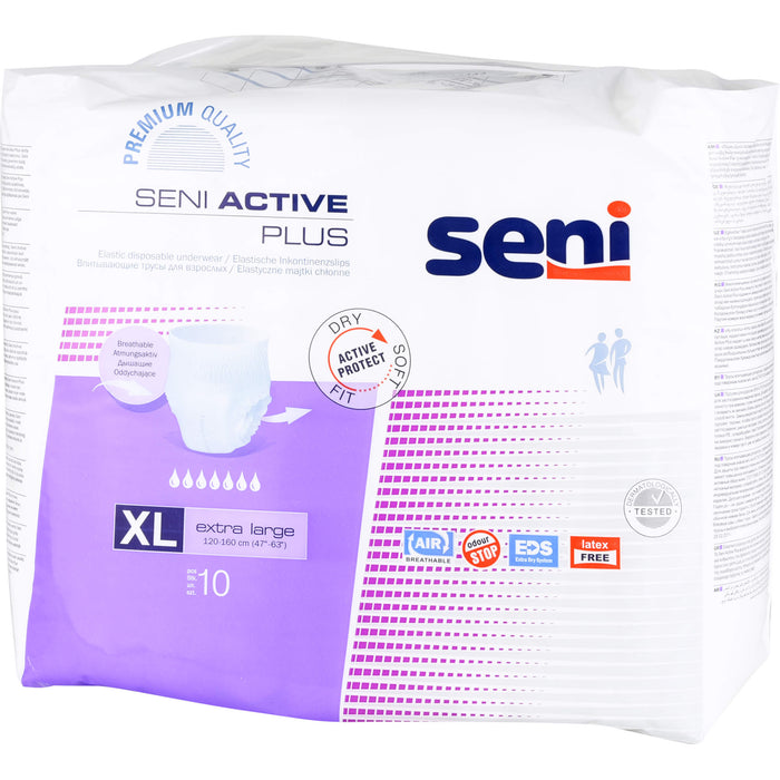 Seni Active Plus Inkontinenzslip XL, 10 pc Culottes