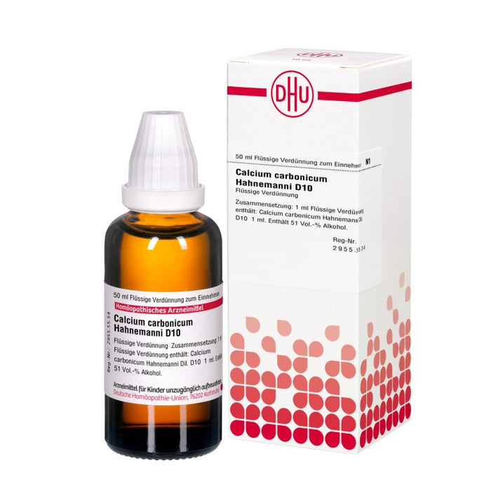 Calcium carbonicum D10 DHU Dilution Hahnemanni, 50 ml Lösung