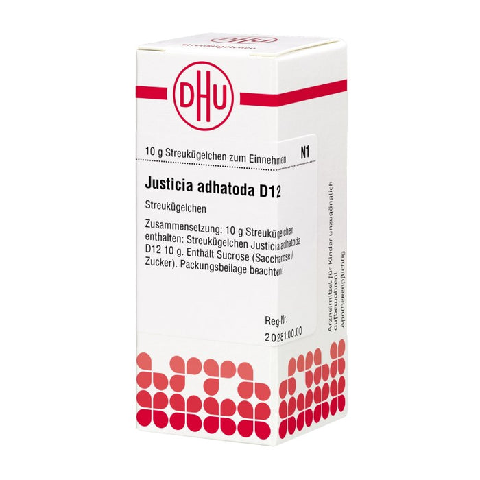 Justica adhatoda D12 DHU Globuli, 10 g Globuli