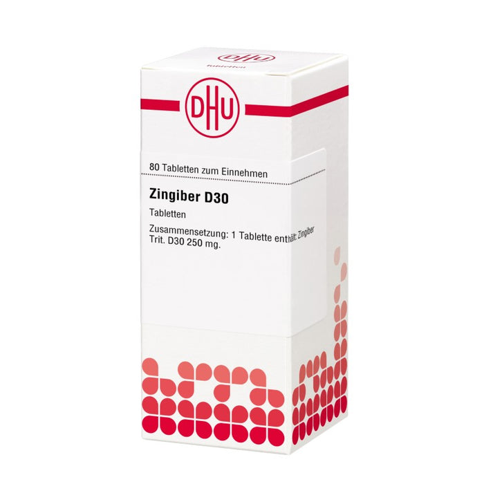 DHU Zingiber D30 Tabletten, 80 pc Tablettes