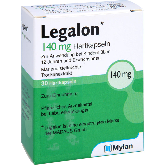 Legalon 140 kohlpharma Hartkapseln, 30 pcs. Capsules