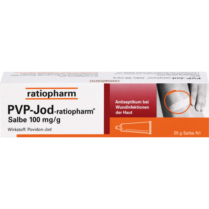 PVP-Jod-ratiopharm Salbe Antiseptikum bei Wundinfektionen der Haut, 25 g Onguent