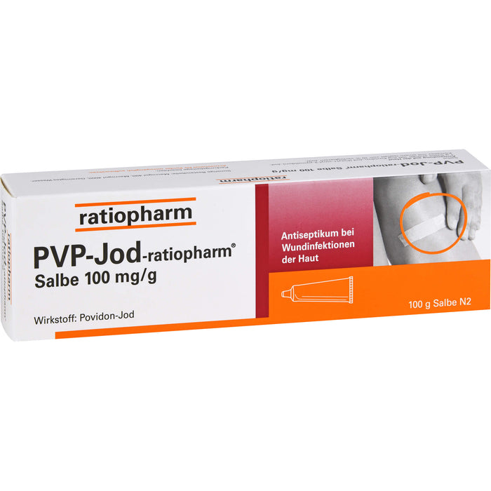 PVP-Jod-ratiopharm Salbe Antiseptikum bei Wundinfektionen der Haut, 100 g Salbe