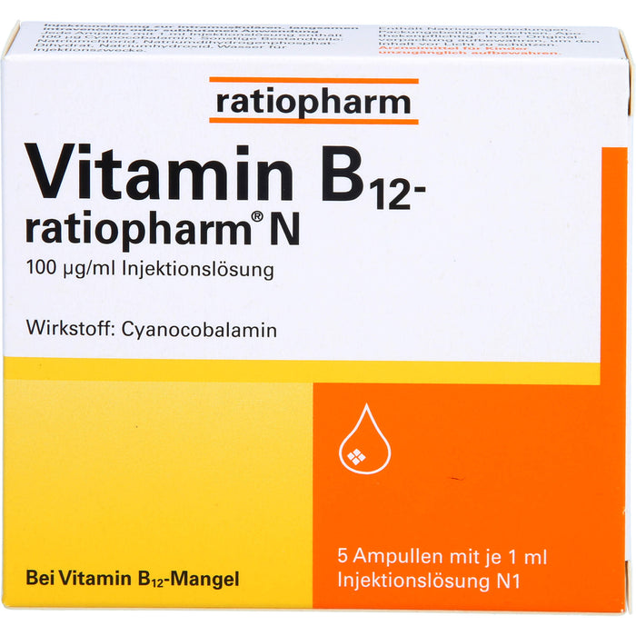 Vitamin-B12-ratiopharm N Ampullen zur Injektion, 5 St. Ampullen