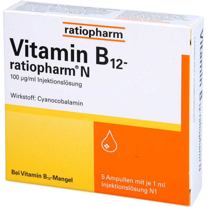 Vitamin-B12-ratiopharm N Ampullen zur Injektion, 5 pc Ampoules