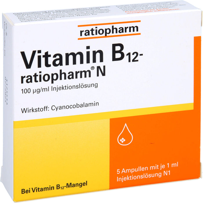 Vitamin-B12-ratiopharm N Ampullen zur Injektion, 5 pcs. Ampoules