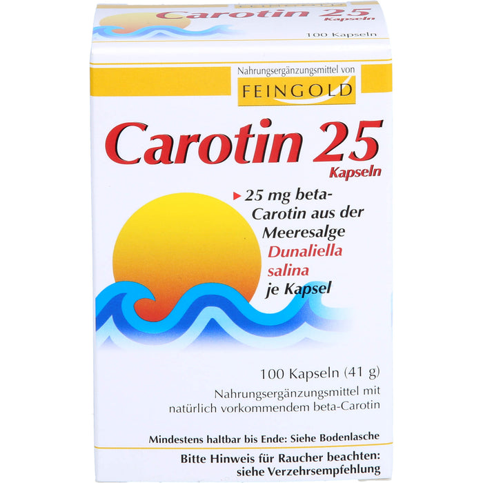 FEINGOLD Carotin 25 mg Kapseln, 100 St. Kapseln