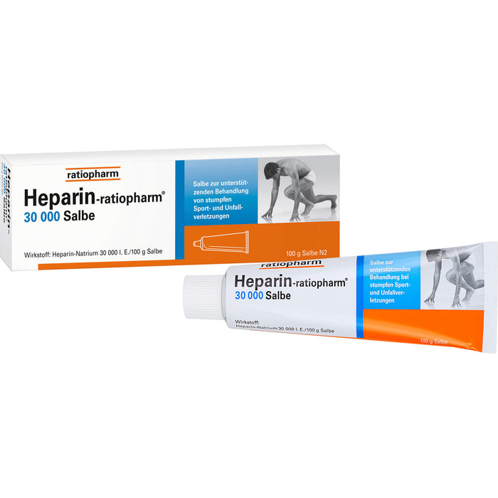 Heparin-ratiopharm 30 000 Salbe bei Prellungen, Zerrungen und Blutergüssen, 100 g Salbe