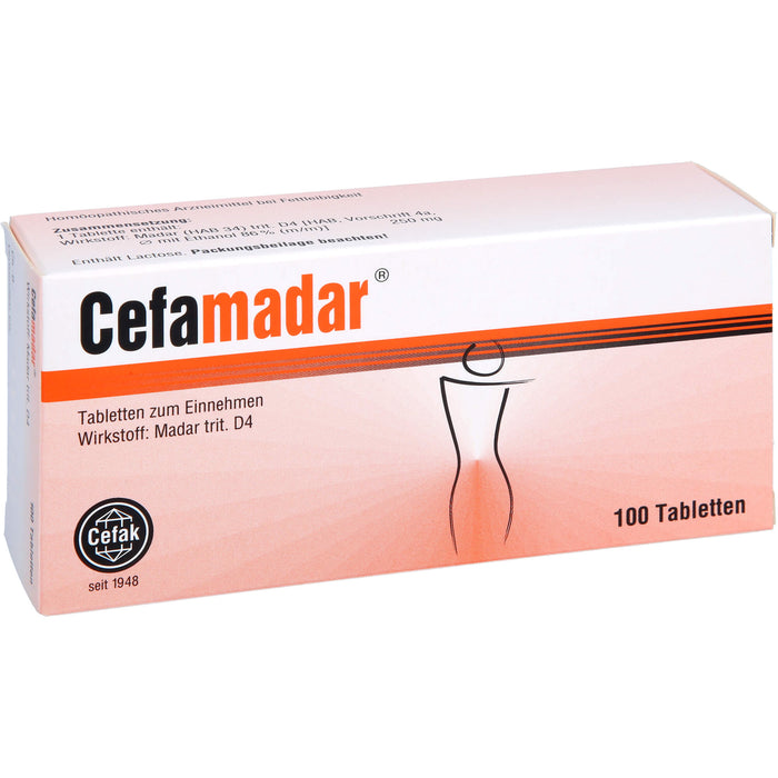 Cefamadar Tabletten bei Gewichtsproblemen, 100 St. Tabletten