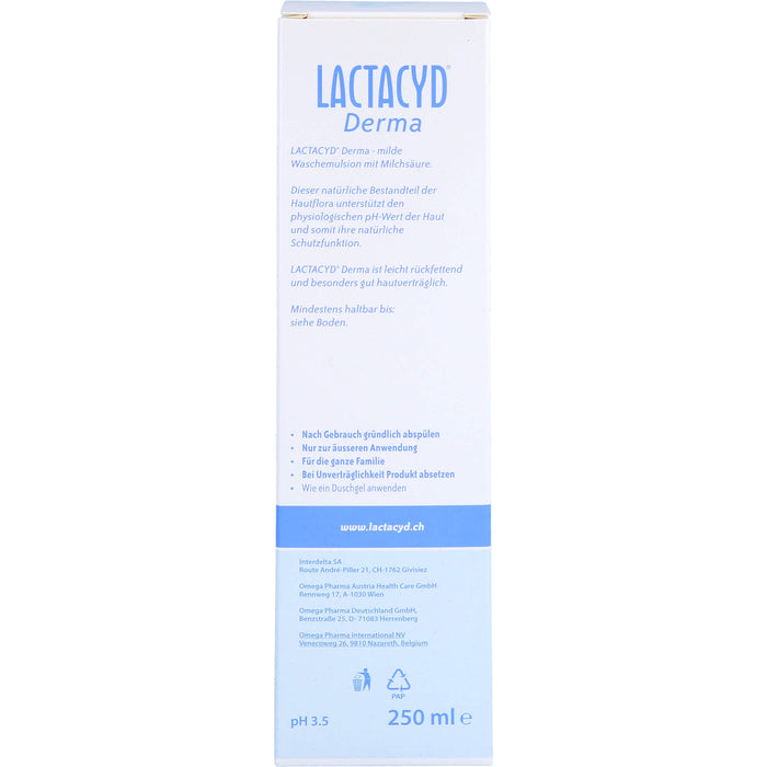 LACTACYD Derma milde Waschemulsion, 250 ml Lösung