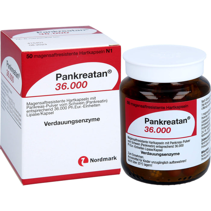 Pankreatan 36.000, Magensaftresistente Hartkapseln, 50 St HKM