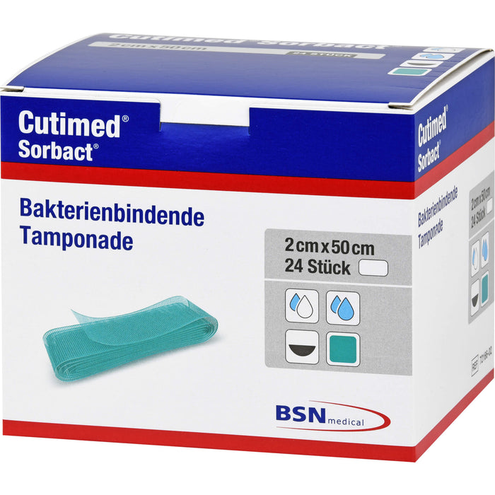 Cutimed Sorbact Tamponaden 2x50cm, 24 St TPO