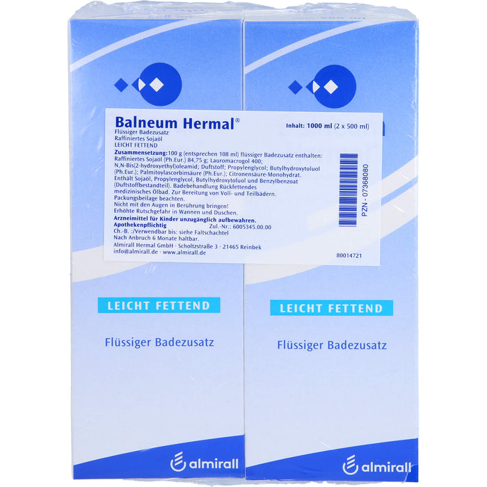 Balneum Hermal 847,5 mg/g flüssiger Badezusatz, 2X500 ml FLU