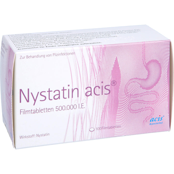 Nystatin acis Filmtabletten, 100 pc Tablettes