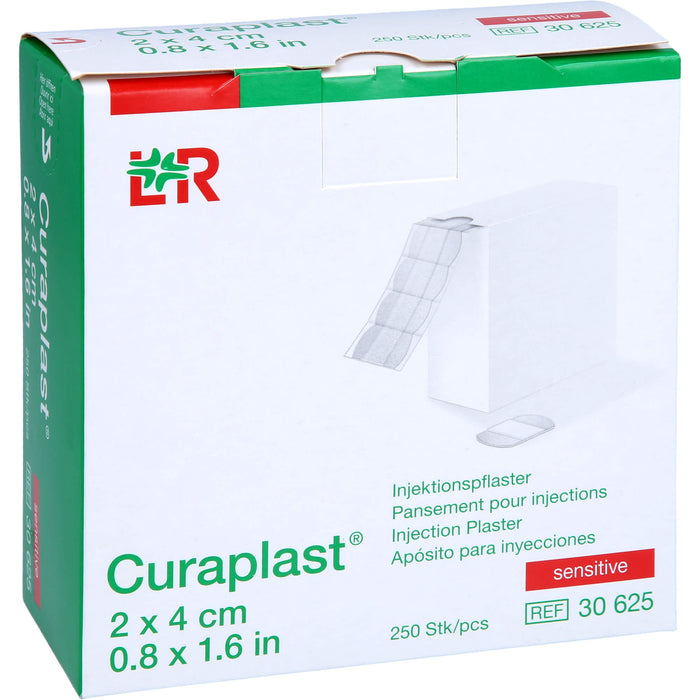 CURAPLAST INJEKTIONSPFLASTER SENSITIV 2X4CM, 250 St PFL