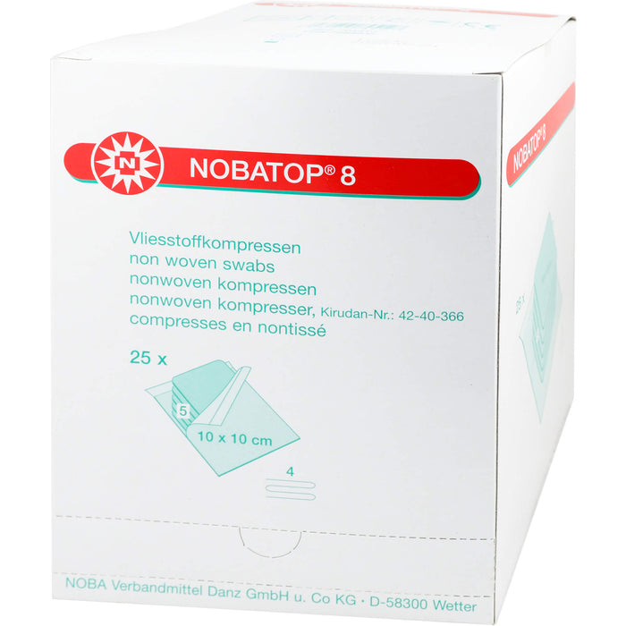 NOBATOP 8 10x10CM 5 STERILE KOMPRESSEN PRO SET, 25X5 St KOM