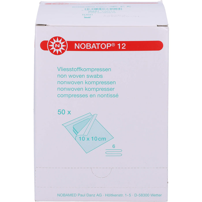 NOBATOP 12 10x10CM 5 STERILE KOMPRESSEN PRO SET, 50X2 St KOM