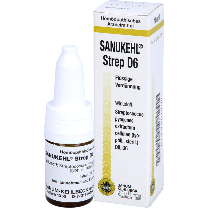 Sanukehl Strep D 6 Tropfen, 10 ml Solution