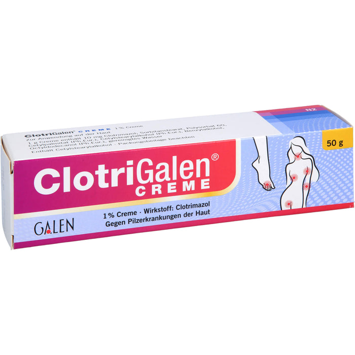 Clotrigalen Creme zur Behandlung von Pilzinfektionen der Haut, 50 g Crème