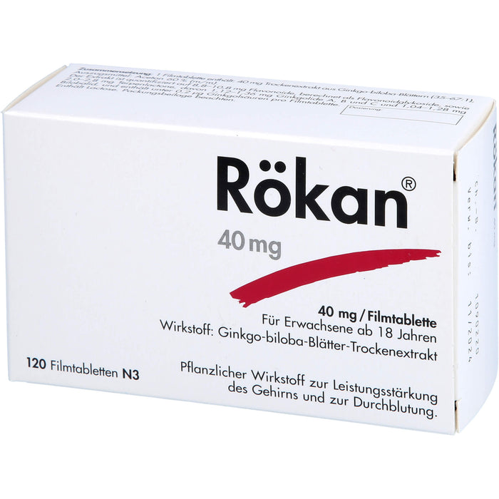 Rökan 40 mg, Filmtbl., 120 St FTA