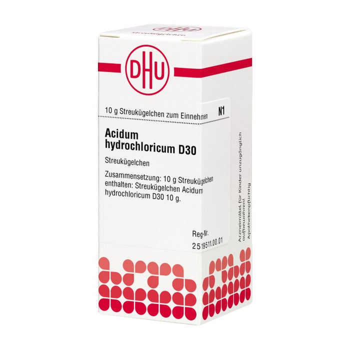 DHU Acidum hydrochloricum D30 Streukügelchen, 10 g Globuli