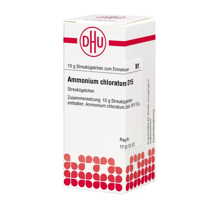 Ammonium chloratum D15 DHU Globuli, 10 g Globuli