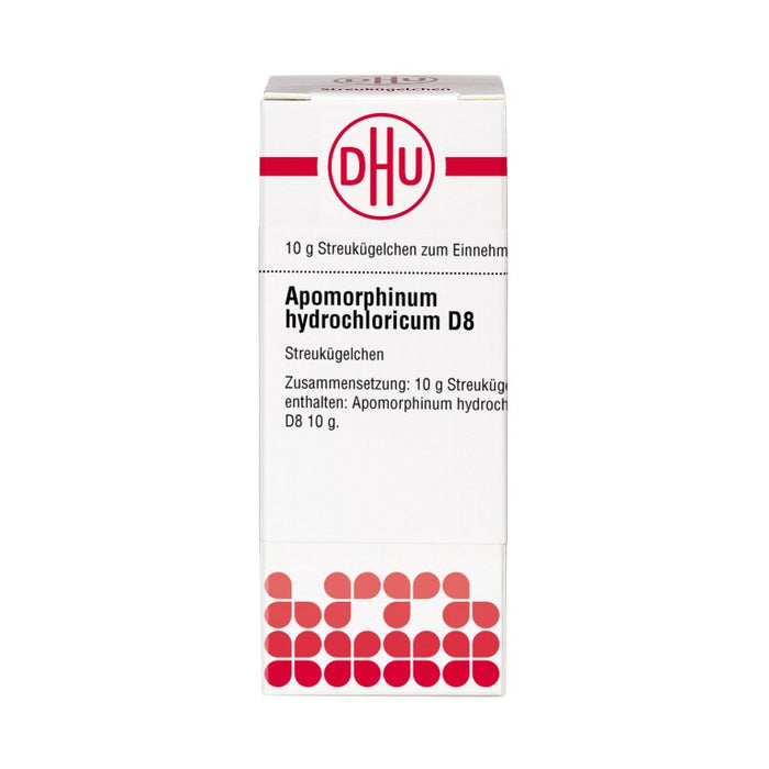 Apomorphinum hydrochloricum D8 DHU Globuli, 10 g Globuli