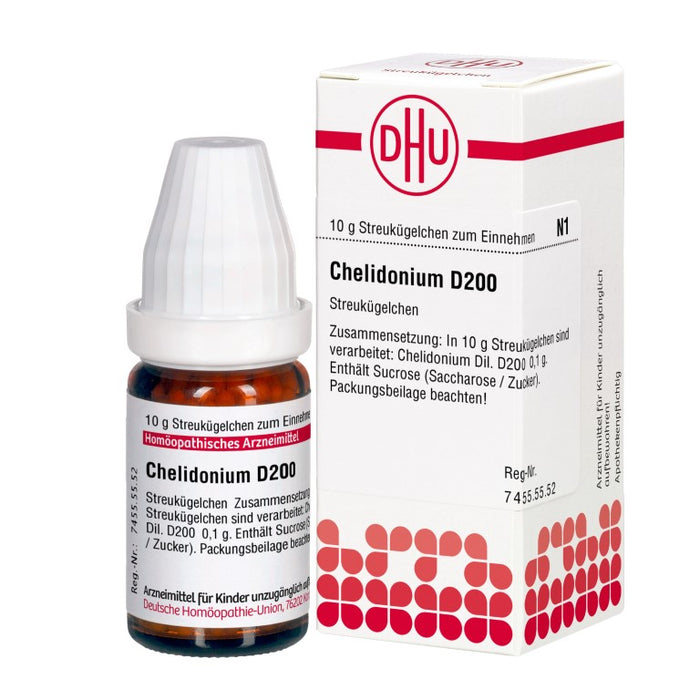 DHU Chelidonium D200 Streukügelchen, 10 g Globuli