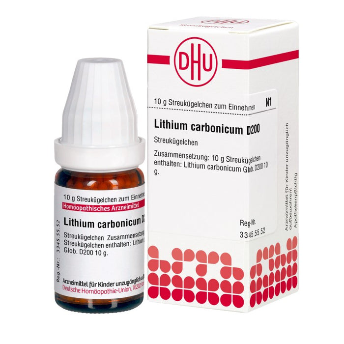 DHU Lithium carbonicum D200 Streukügelchen, 10 g Globules