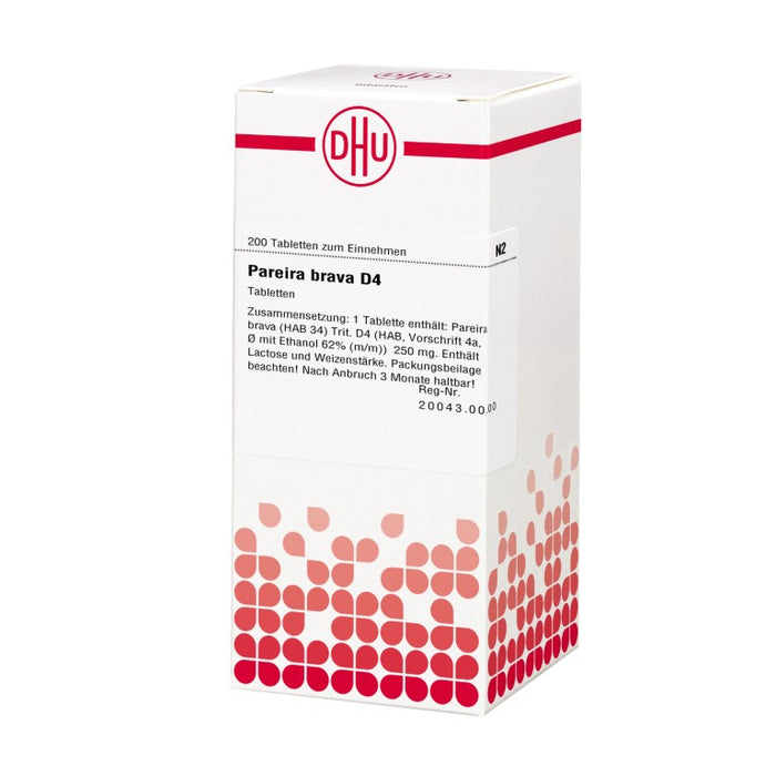 DHU Pareira brava D4 Tabletten, 200 St. Tabletten