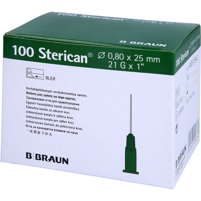 Sterican 21GX1 Kanülen 0,8X25mm, 100 St KAN