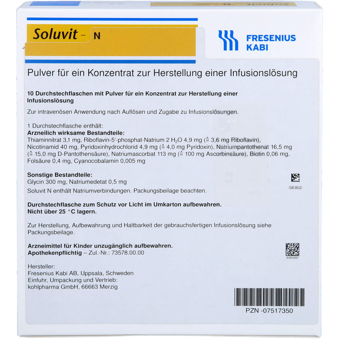 FRESENIUS KABI Soluvit N Pulver, 100 ml Powder