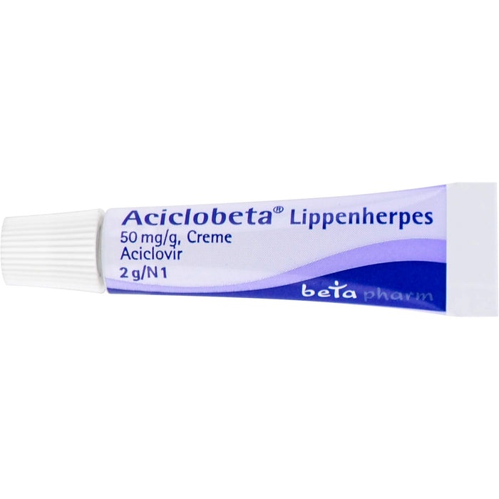 Aciclobeta Lippenherpes Creme, 2 g Crème