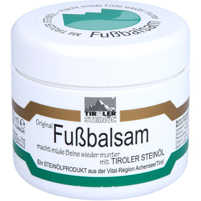 TIROLER STEINÖL Fußbalsam, 100 ml Crème