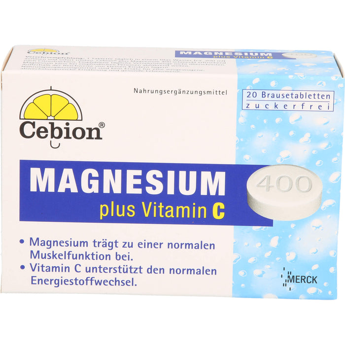 Cebion Magnesium plus Vitamin C Brausetabletten, 20 pcs. Tablets