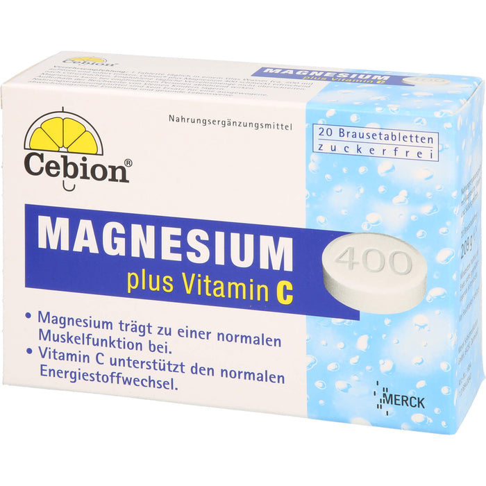 Cebion Magnesium plus Vitamin C Brausetabletten, 20 St. Tabletten