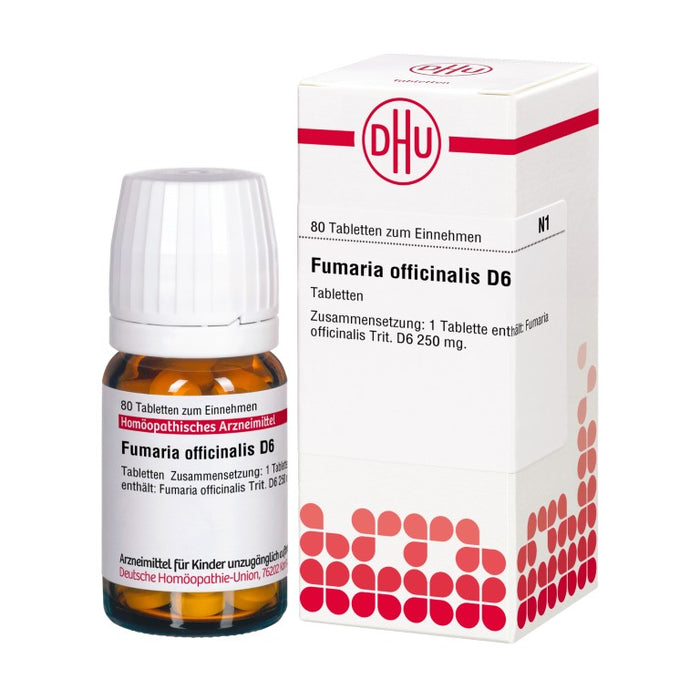 DHU Fumaria officinalis D6 Tabletten, 80 pc Tablettes