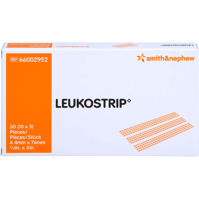 LEUKOSTRIP Wundnahtstreifen 6,4 cm x 7,6 cm steril, 30 pcs. Patch