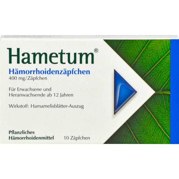 Hametum Hämorrhoidenzäpfchen, 10 pcs. Suppositories