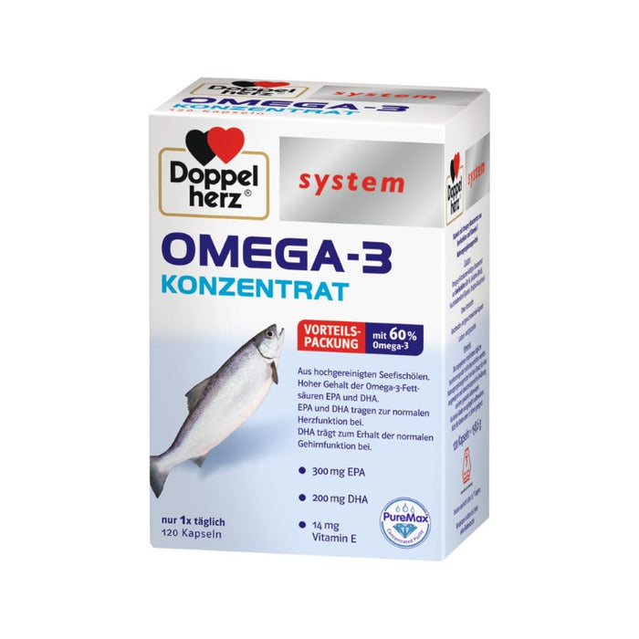 Doppelherz System Omega-3 Konzentrat Kapseln, 120 St. Kapseln