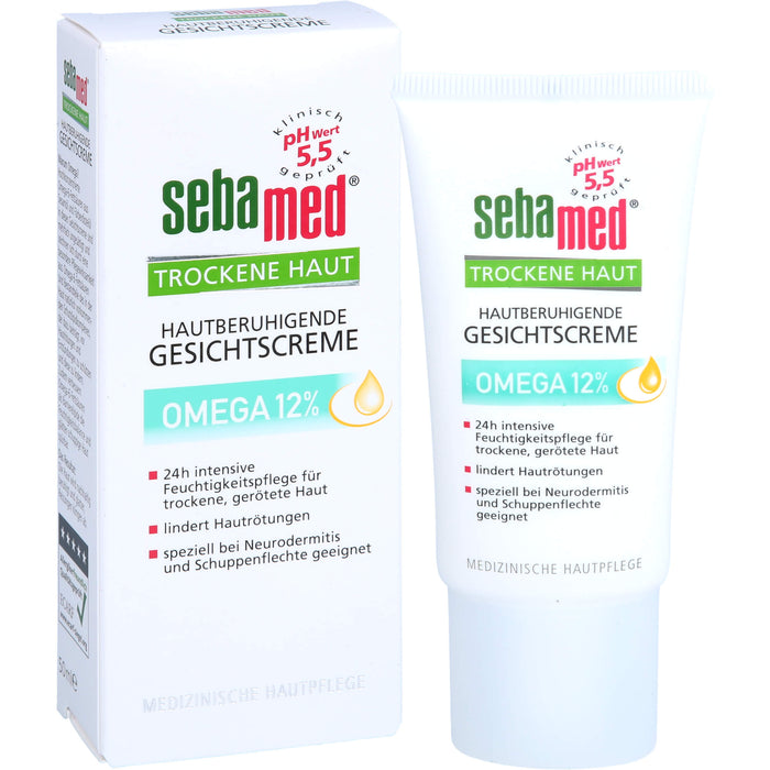 Sebamed für trockene Haut Omega 12% Gesichtscreme, 50 ml Cream