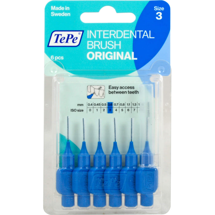 TePe ID Interdentalbürsten Blau 0,6mm, 5 pcs. Interdental brushes