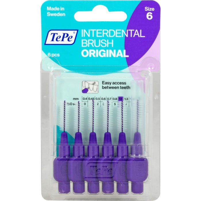 TePe Interdentalbürsten 1,1 mm lila, 5 pc Brosses interdentaires