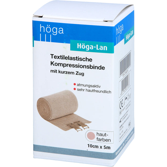 Höga-Lan textilelastische Kompressionsbinde mit kurzem Zug 10 cm x 5 m, 1 pc Bandage