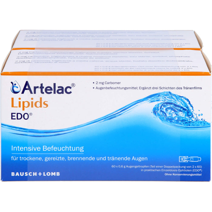 Artelac Lipids EDO, 120 pc Pipettes à dose unique