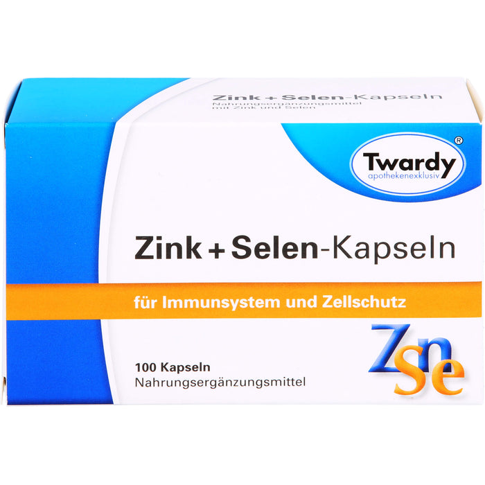 Twardy Zink + Selen-Kapseln für Immunsystem und Zellschutz, 100 pcs. Capsules