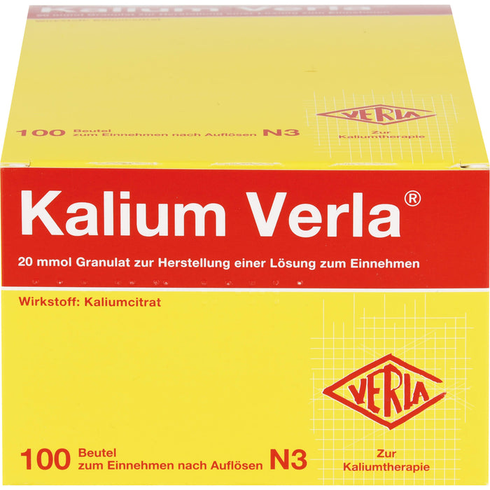 Kalium Verla 20 mmol Granulat Beutel, 100 pc Sachets