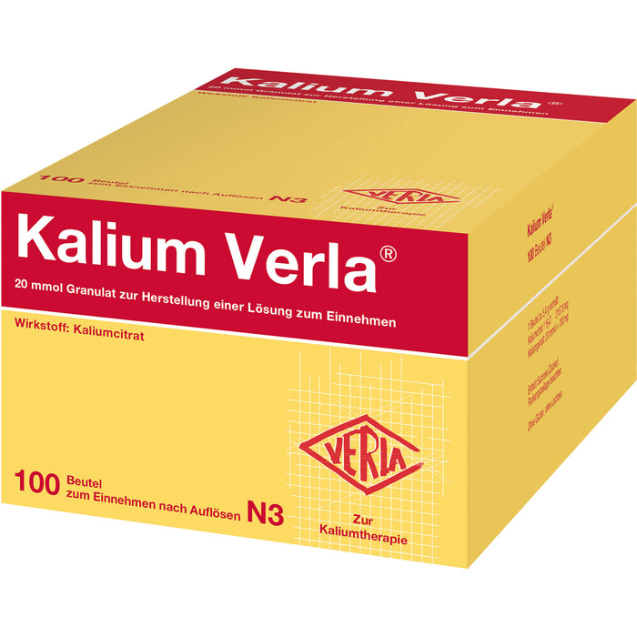 Kalium Verla 20 mmol Granulat Beutel, 100 pc Sachets