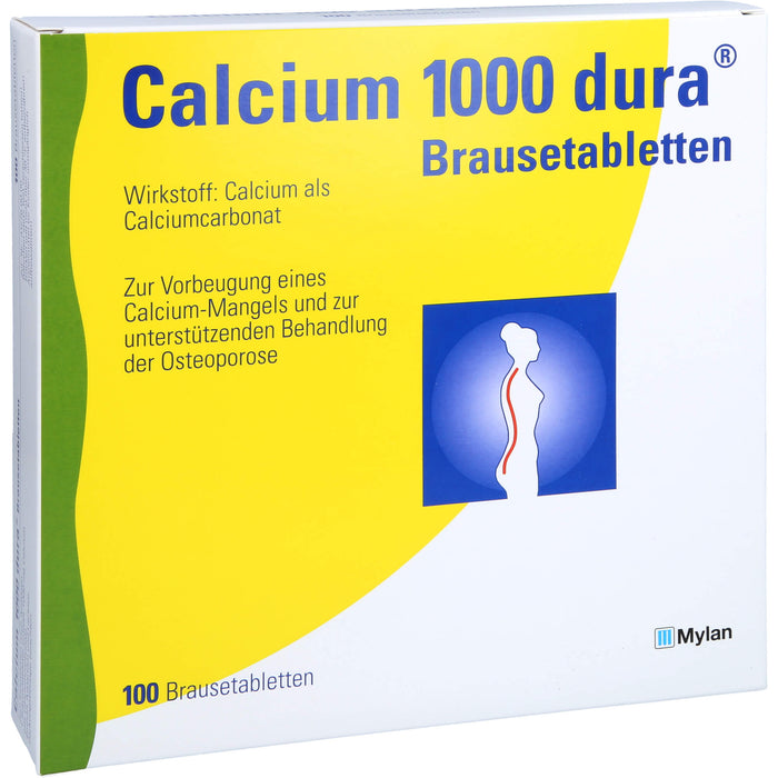 Calcium 1000 dura Brausetabletten, 100 St BTA