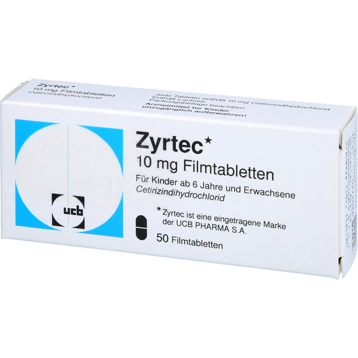 ZYRTEC Filmtabletten Antiallergikum, 50 pcs. Tablets